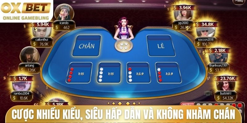 Cược nhiều kiểu, siêu hấp dẫn và không bao giờ nhàm chán